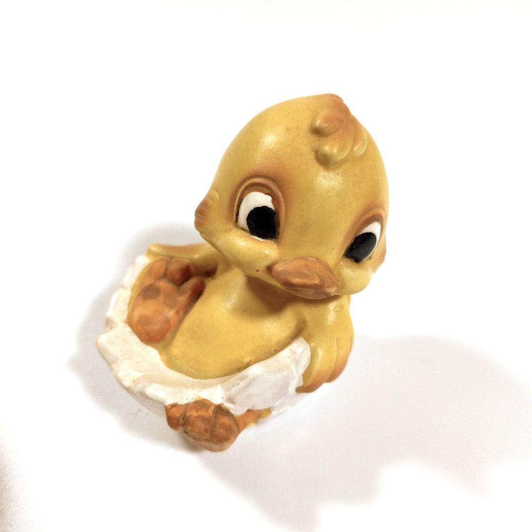 美品✨ ビンテージ ヒヨコのフィギュリン イースターエッグ NORCREST