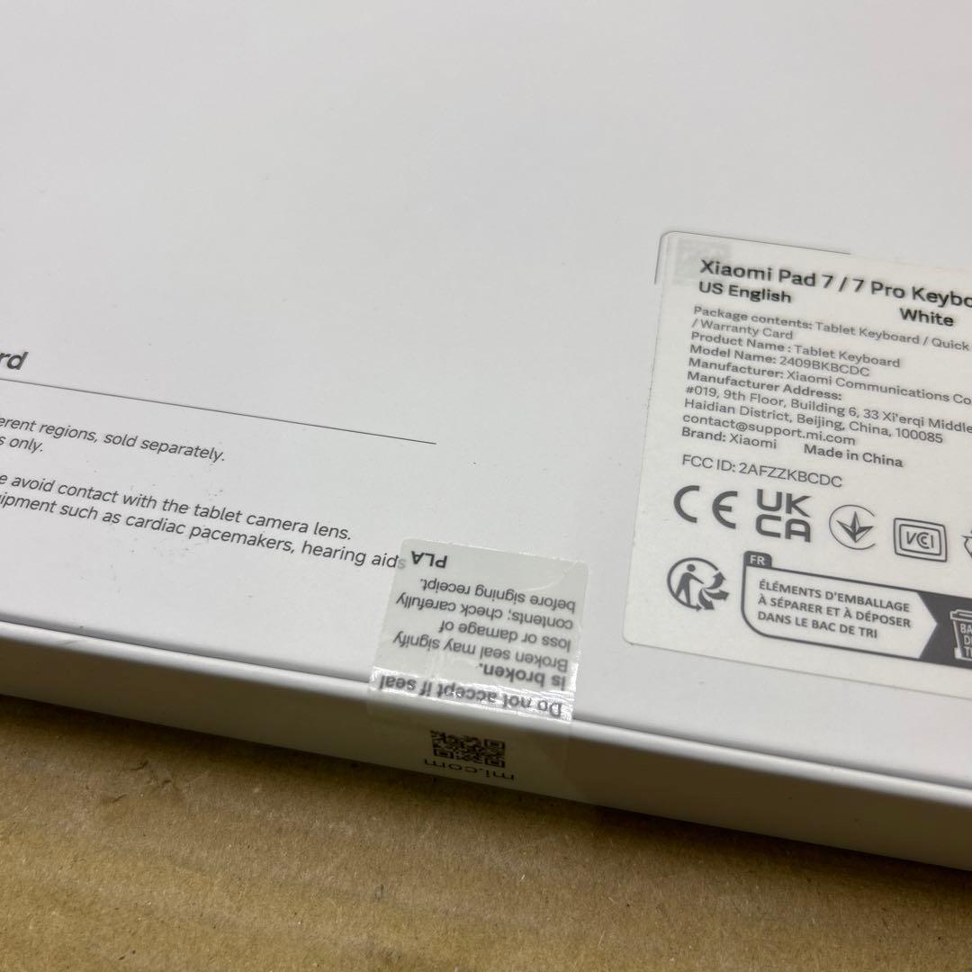 未使用♡Xiaomi Pad 7/Pad7 Pro Keyboard White