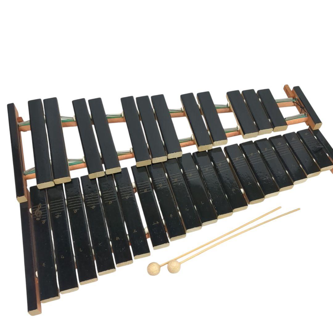 YAMAHA 卓上木琴 No.185 楽器 ヤマハ 木琴 30音　マレット付