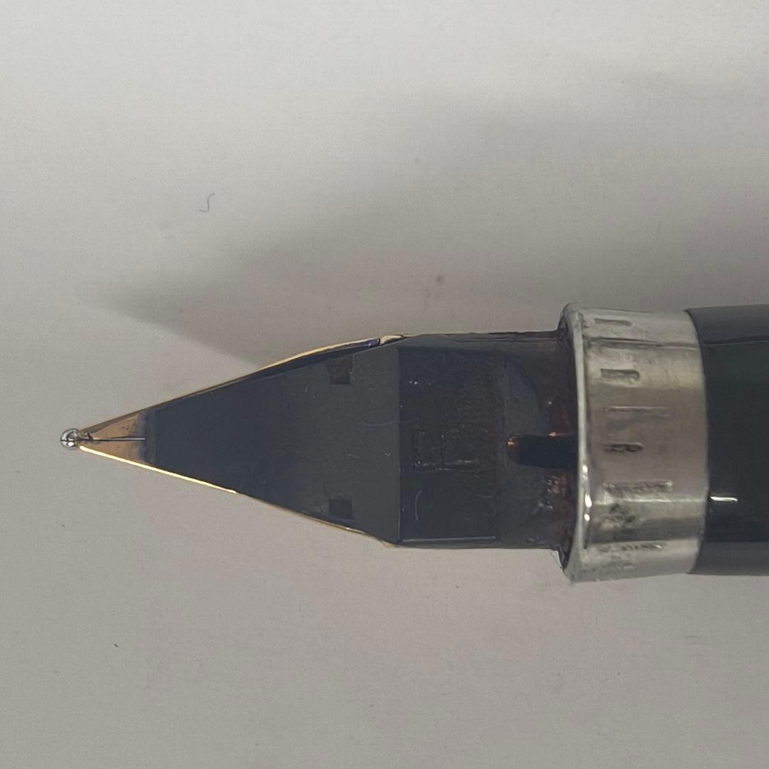Parker ペン先14Kゴールド　チェック柄 万年筆 スターリングシルバー