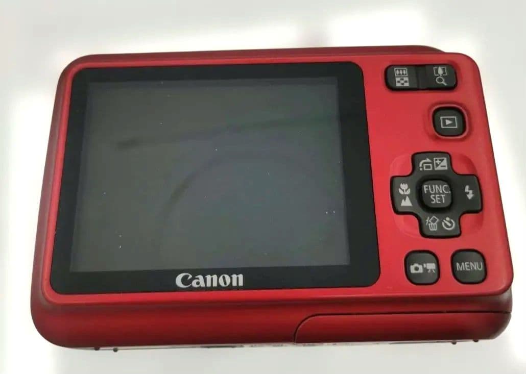 Canon PowerShot A495 デジタルカメラ 赤