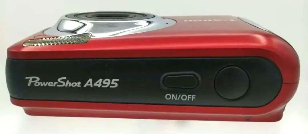Canon PowerShot A495 デジタルカメラ 赤