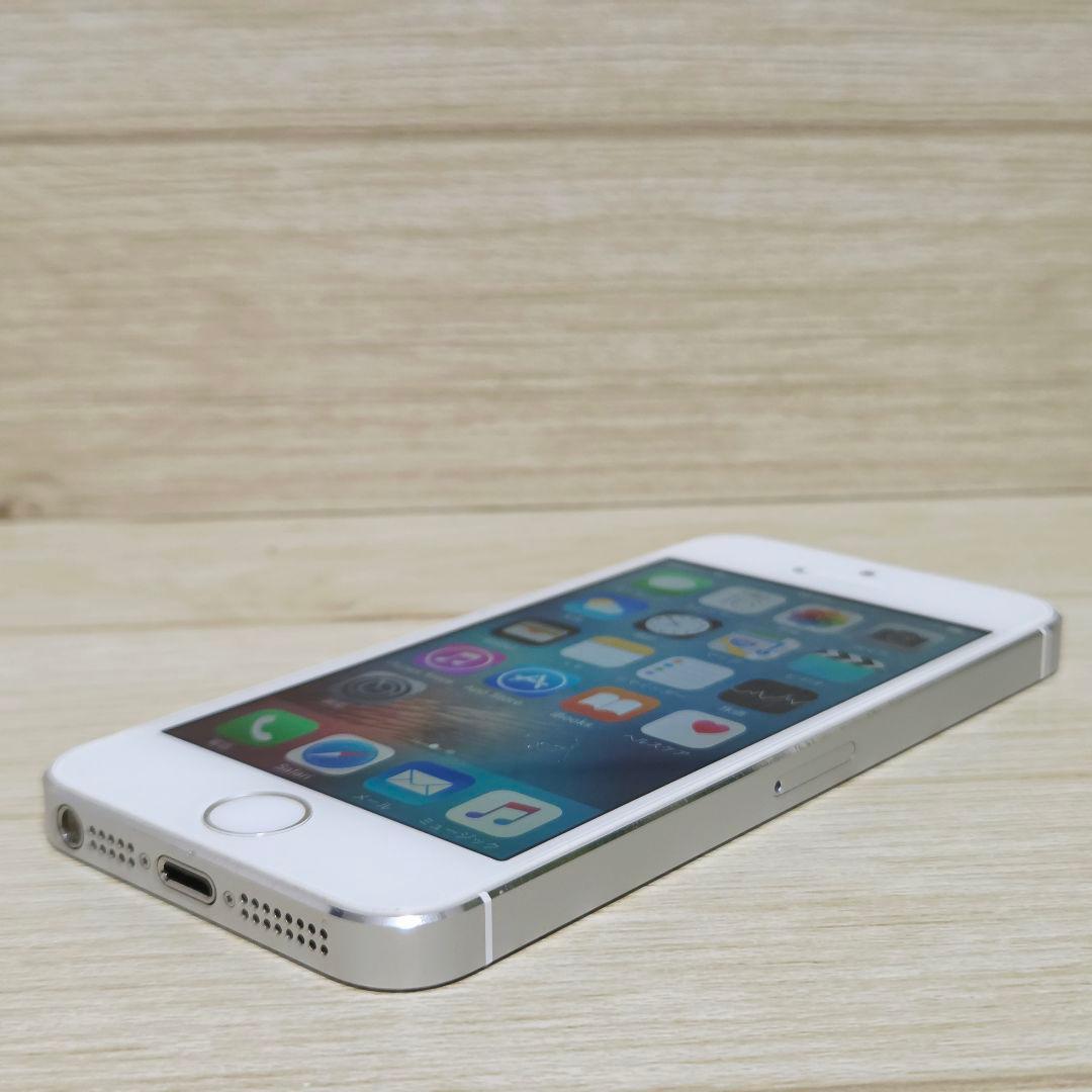 極美品 動作品 iPhone5s 64GB シルバー ホワイト ME339J/A