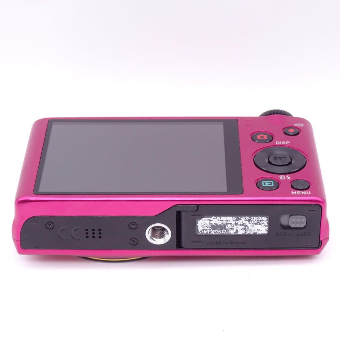 【動作確認済】 CASIO EXILIM EX-ZR200 ピンク コンデジ