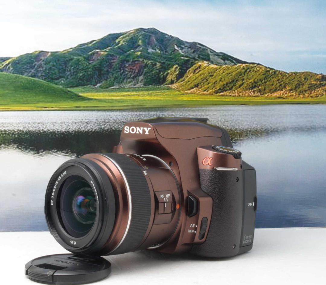 SONY α330 デジタル一眼レフカメラ ブラウン★完動美品★iPhone転送