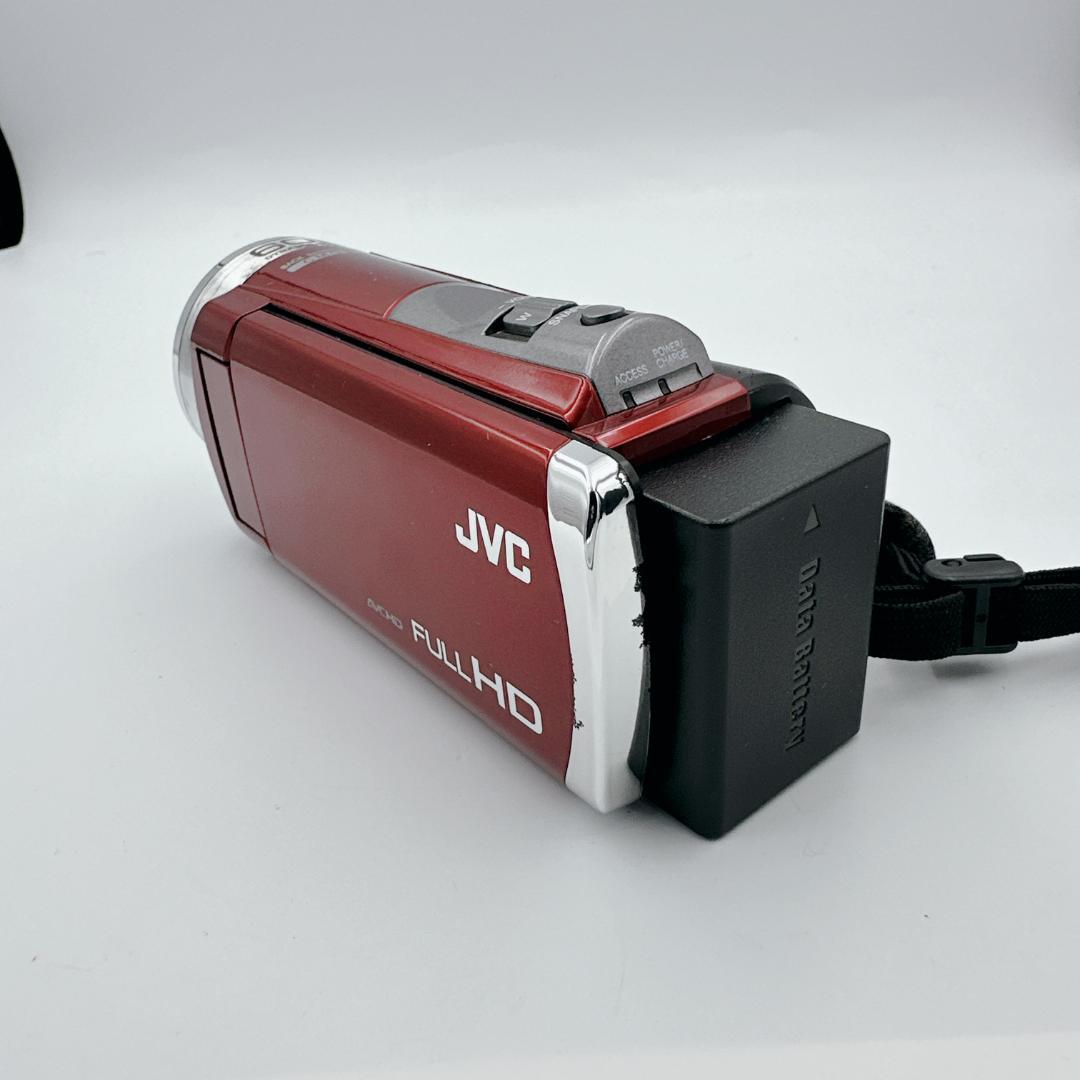 【概ね美品】JVC Everio GZ-HM155-R ビデオカメラ レッド