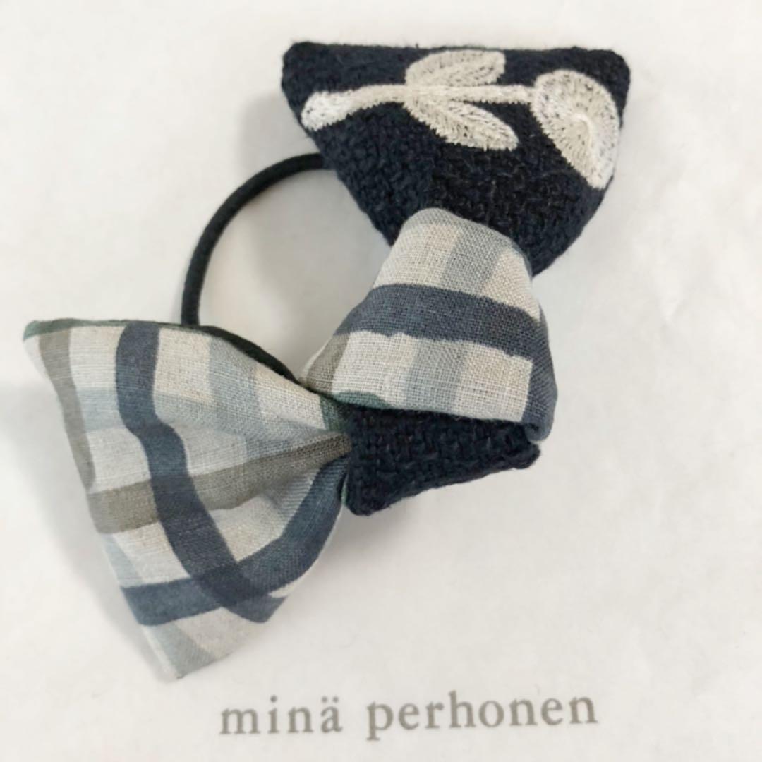 NO.268 ハンドメイド  ミナペルホネン  ボヌール　ヘアゴム