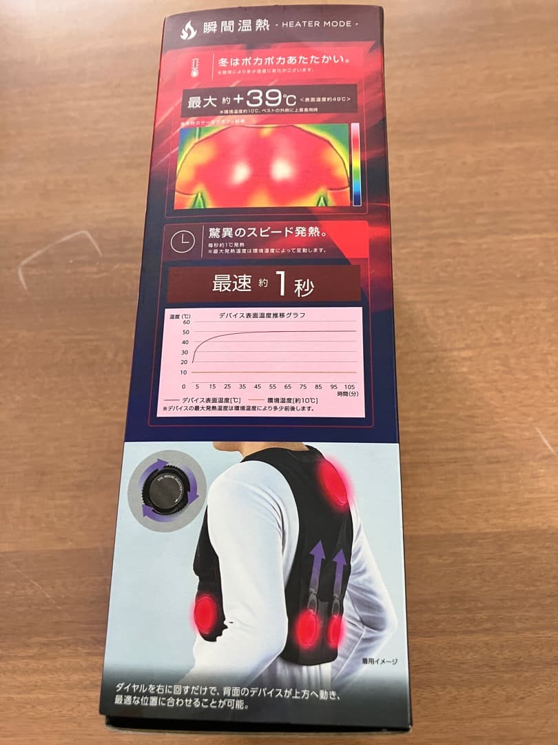 ワークマンベルチェベスト＋予備バッテリー　中古品