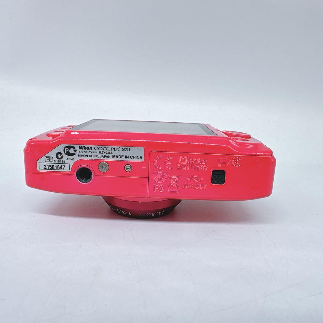 美品★Nikon COOLPIX S31 ピンク デジカメ