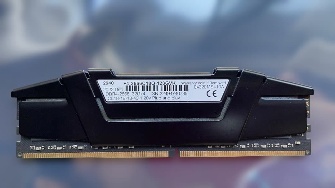 美品 GSKILL 128GB (32GBx4) DDR4-2666 動作確認済