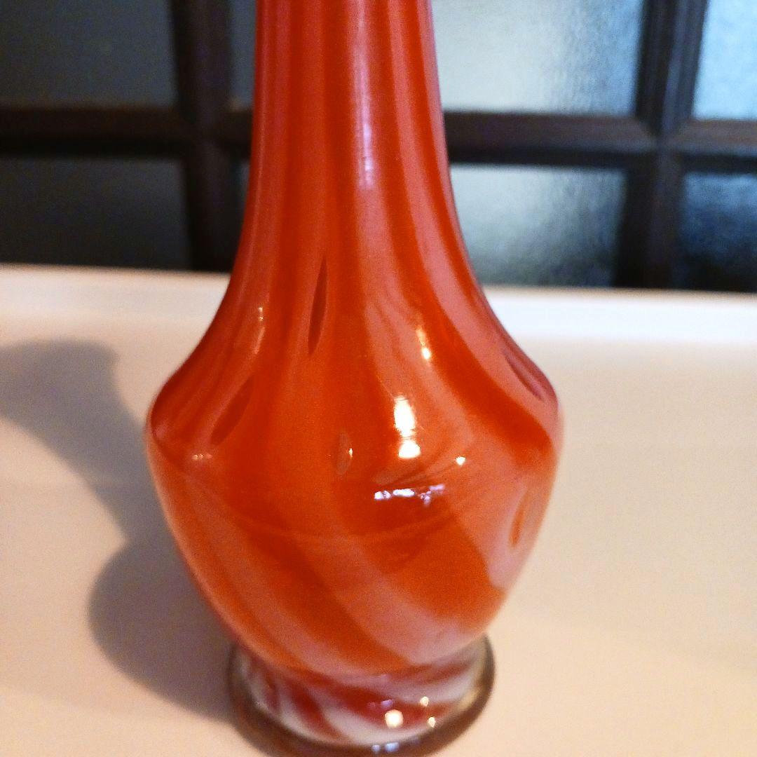 和製ガラス　大正　一輪挿し　美品