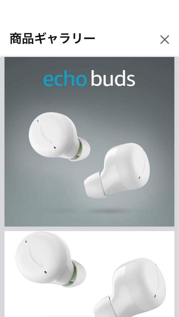 Amazon Echo Buds 　ブラック&ホワイト　2個セット