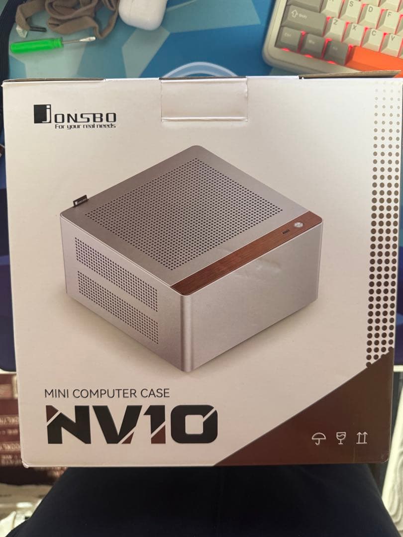 JONSBO NV 10 Mini-ITXケース NAS向け アルミ筐体 中古品
