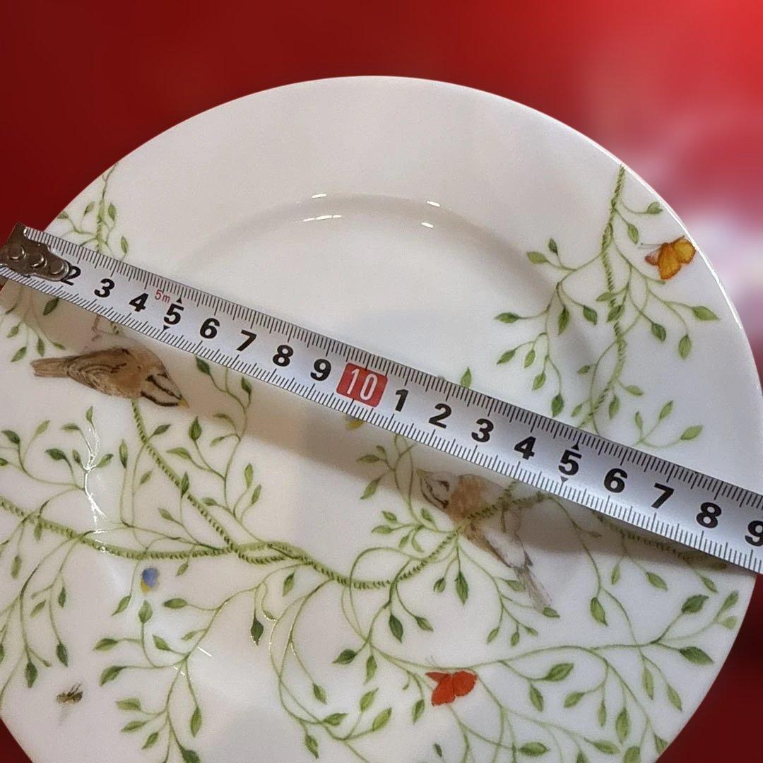Raynaud 鳥と植物のケーキ皿19センチ