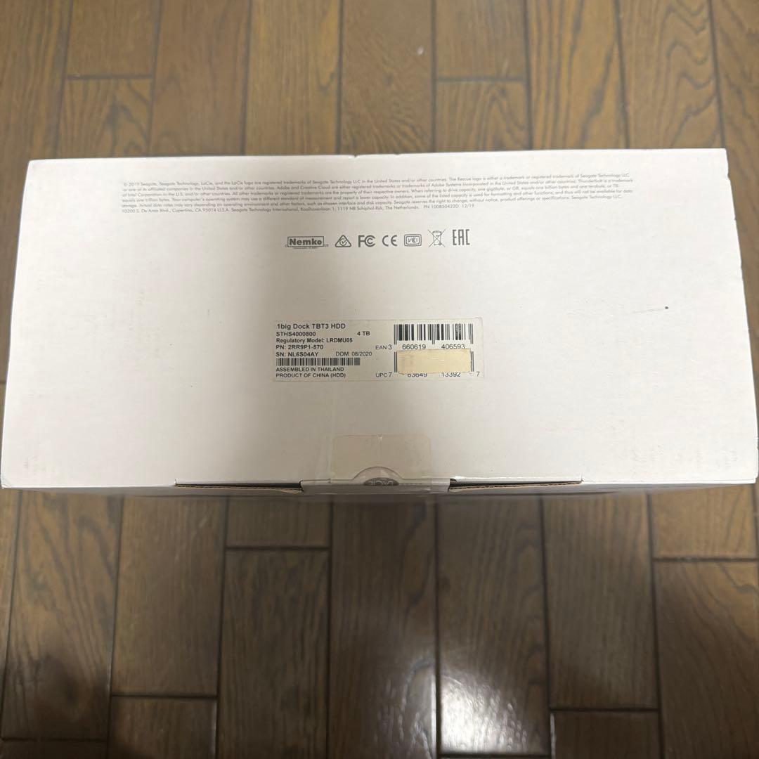 外付けHDD 1big Dock TBT STHS4000800 LACIE