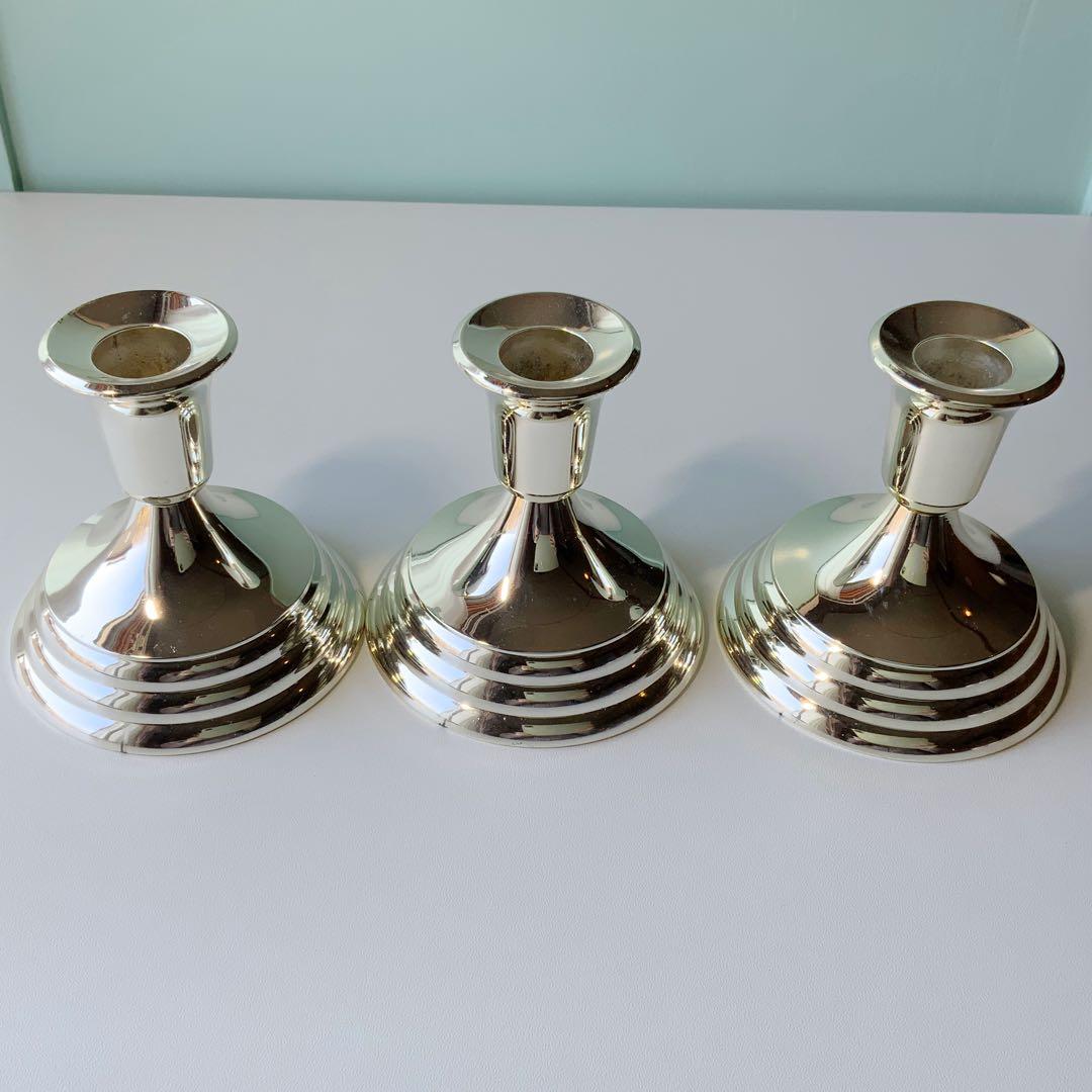 F. B. Rogers Silver Co キャンドルホルダー アンティーク