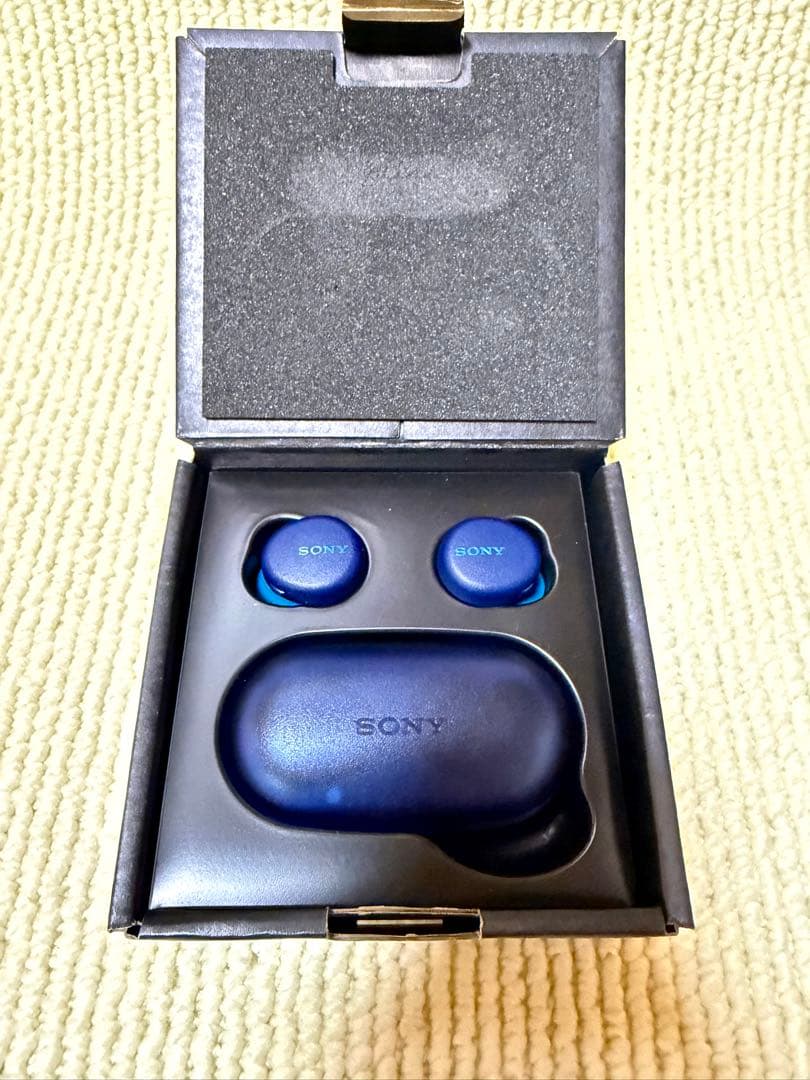 【極美品】ソニー WF-XB700 ワイヤレスイヤホン ブルー 付属品有