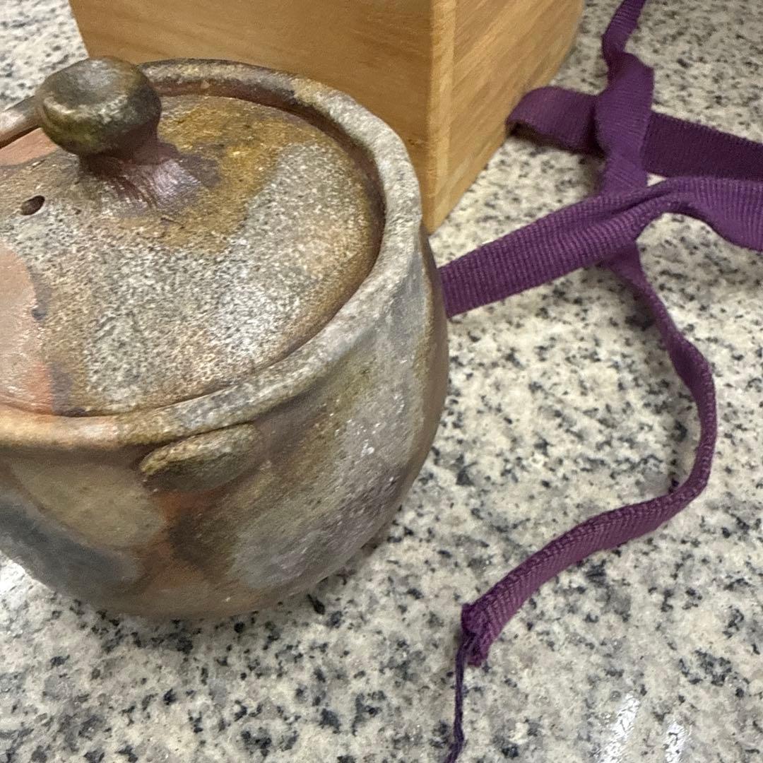 K*U様 備前焼 宝瓶 陶山造 工芸品 茶道具 茶器 アンティーク 小物 格安
