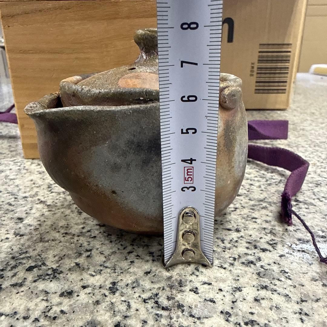 K*U様 備前焼 宝瓶 陶山造 工芸品 茶道具 茶器 アンティーク 小物 格安