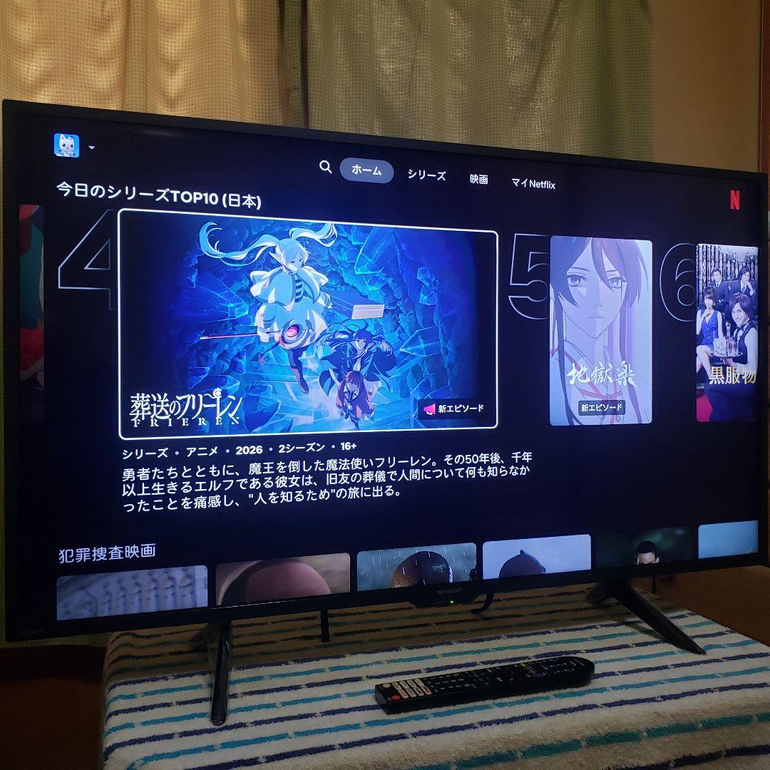 SHARP AQUOS4K液晶テレビ4T-C42DJ1/2021年製 [超美品]