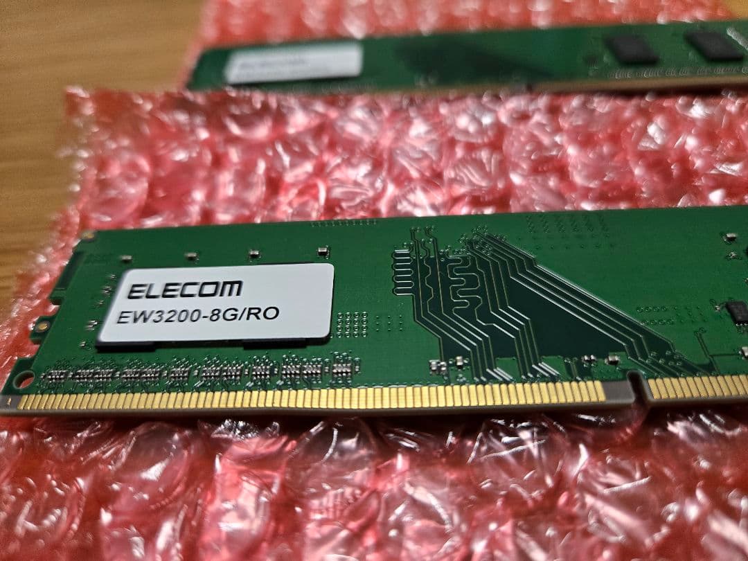 ELECOM EW3200-8G/R0 DDR4 8GBメモリ　2枚