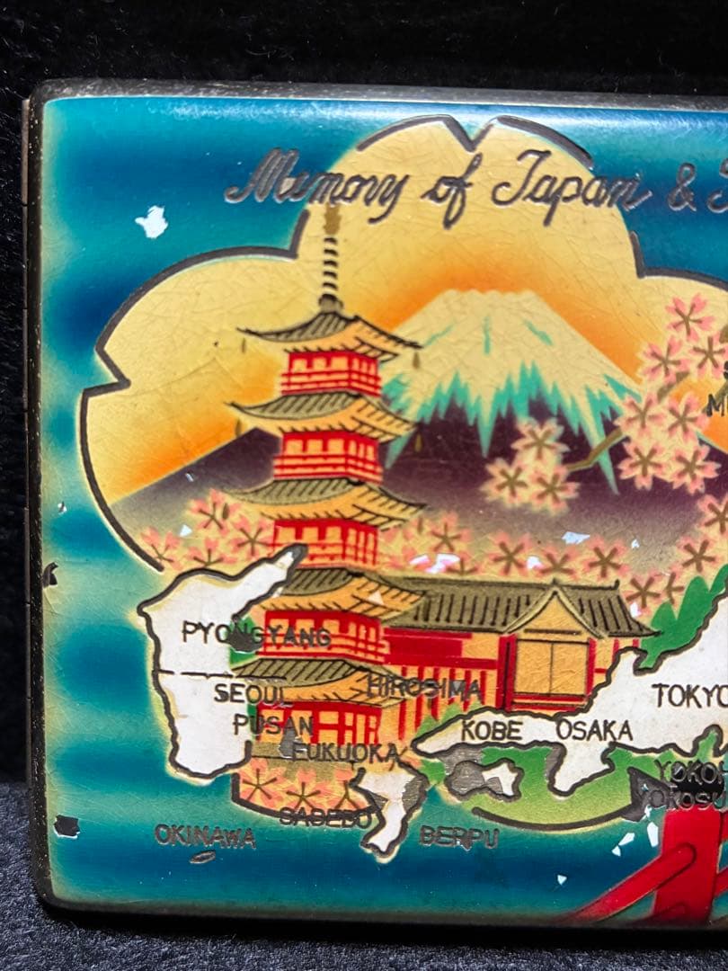 50s シガレットケース スーベニア　土産　ビンテージ　昭和レトロ