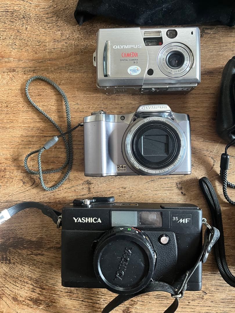 カメラOlympus, Yashica, Konica, Ricohジャンク