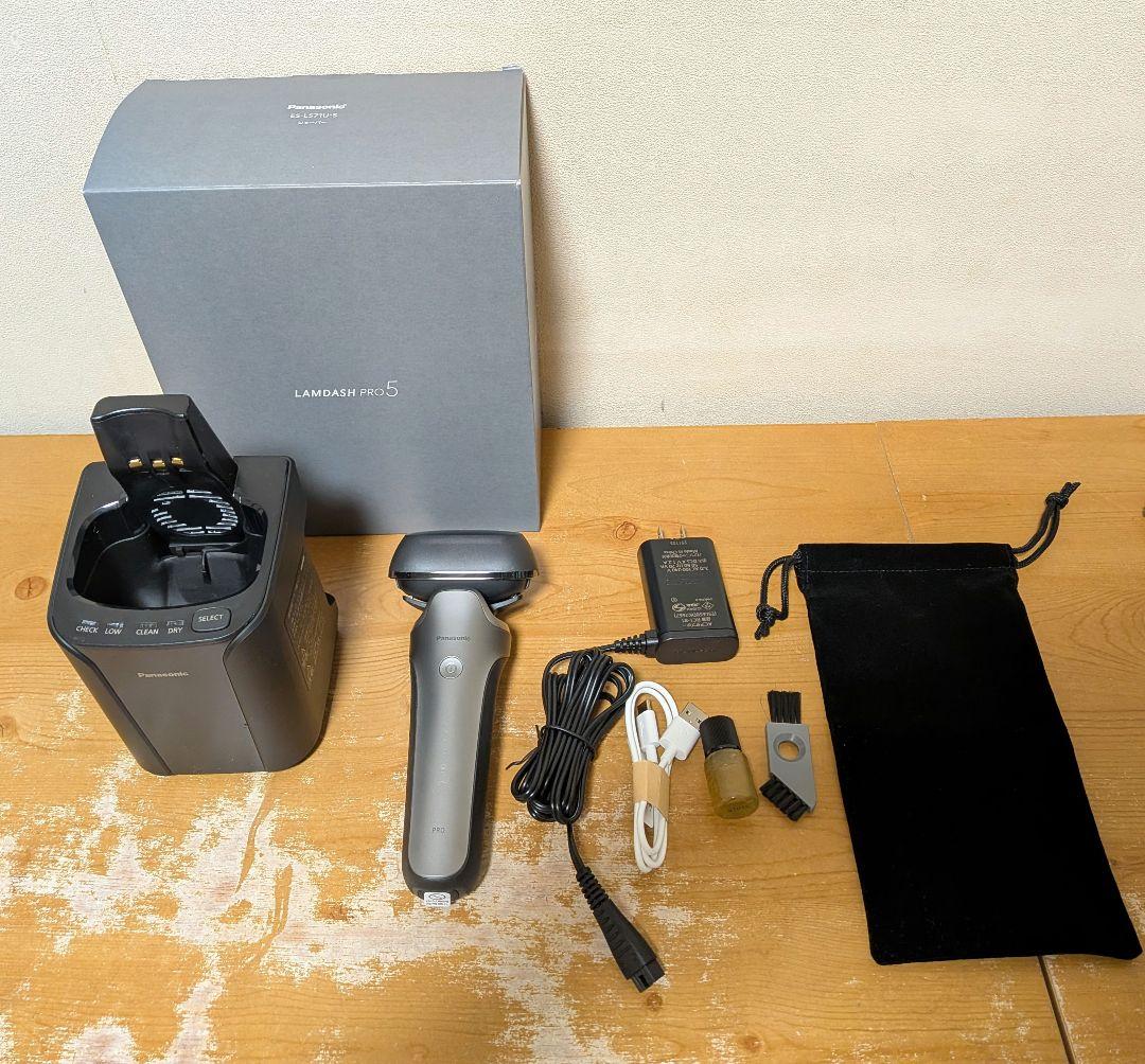 ラムダッシュPRO 5枚刃 全自動洗浄充電器付き ES-L571U-S