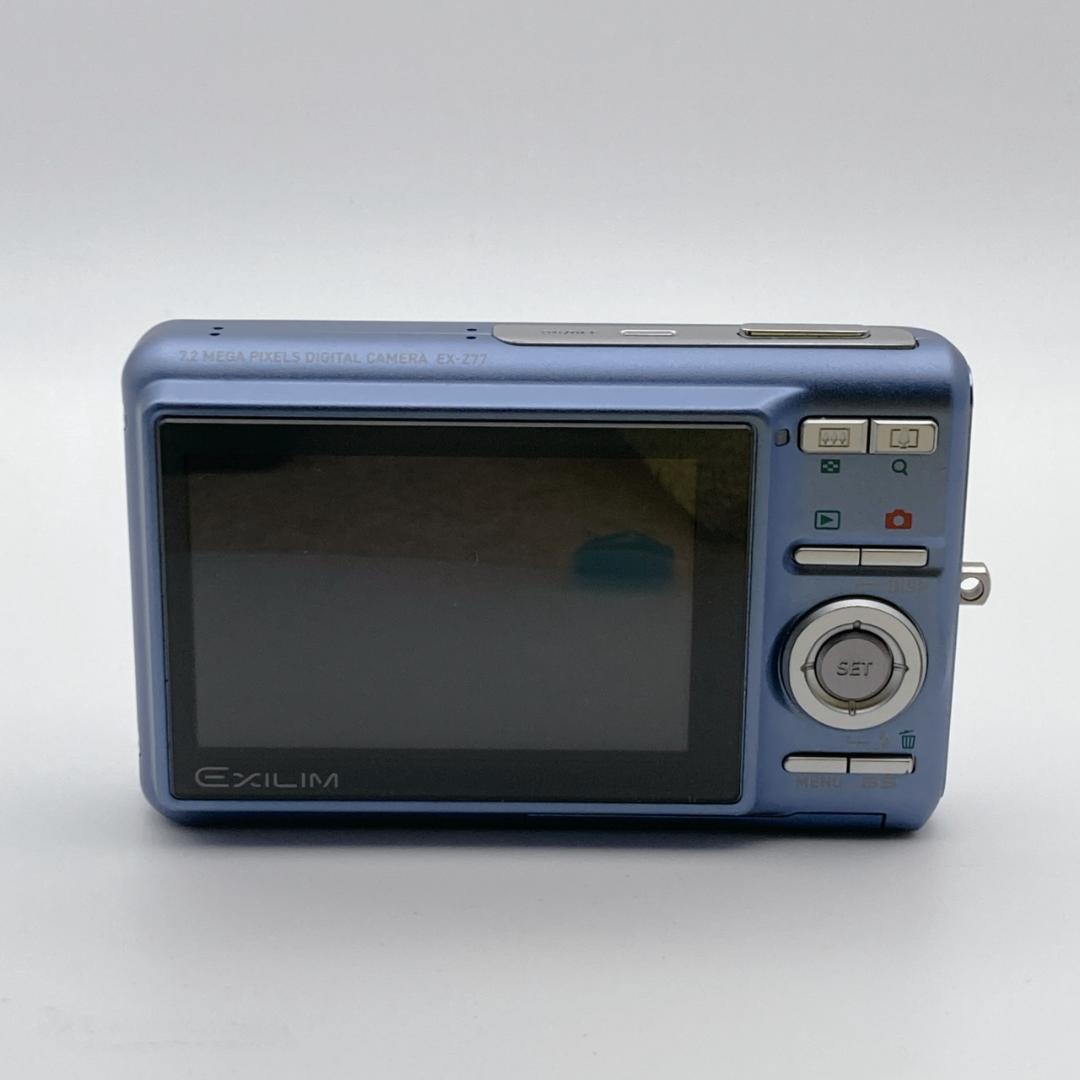 【美品】CASIO EXILIM EX-Z7 デジタルカメラ ブルー