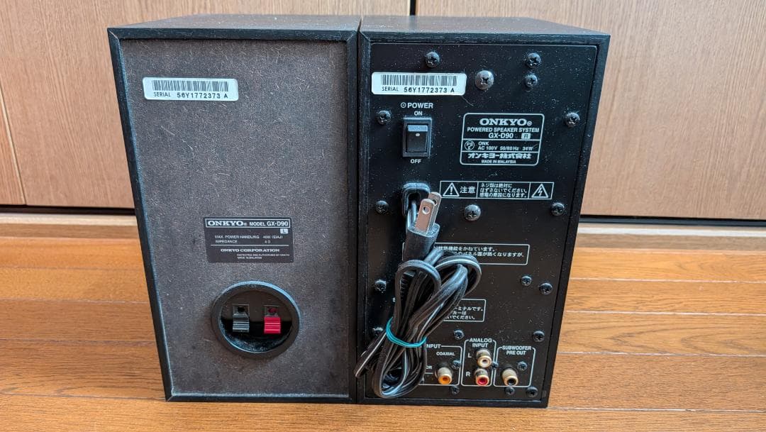 [週末価格] ONKYO GX-D90 動作OK スピーカーケーブル類 付属