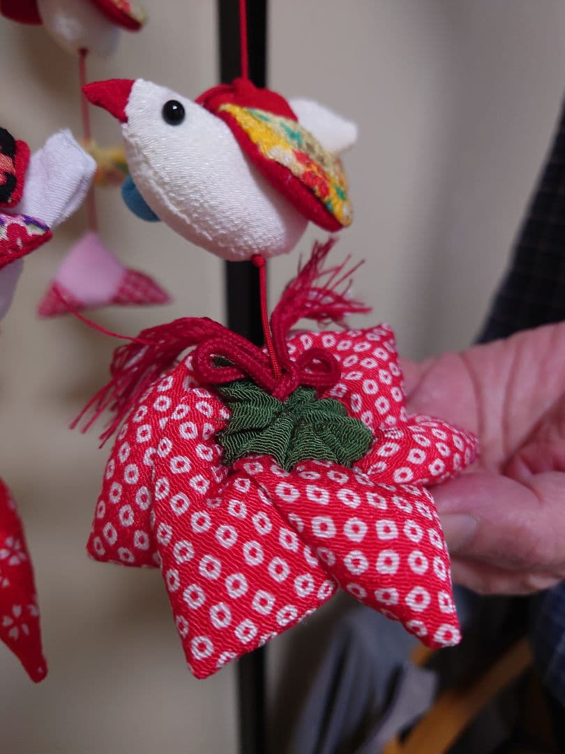 ハンドメイド★極美品★年女ひでばあちゃんが丁寧に作った縁起物の吊るし雛