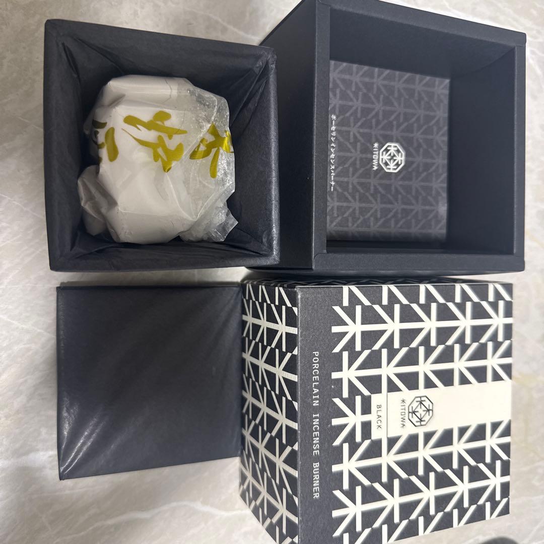 KITOWA ブラック お香立て 陶器　有田焼　キトワ