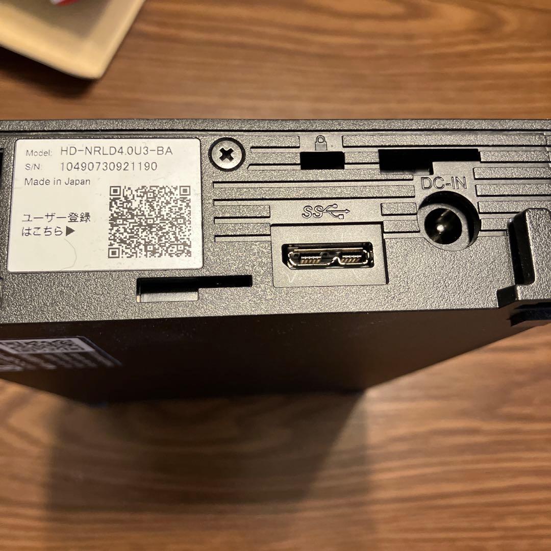 中古⭐︎BUFFALO 外付けHDD 4TB