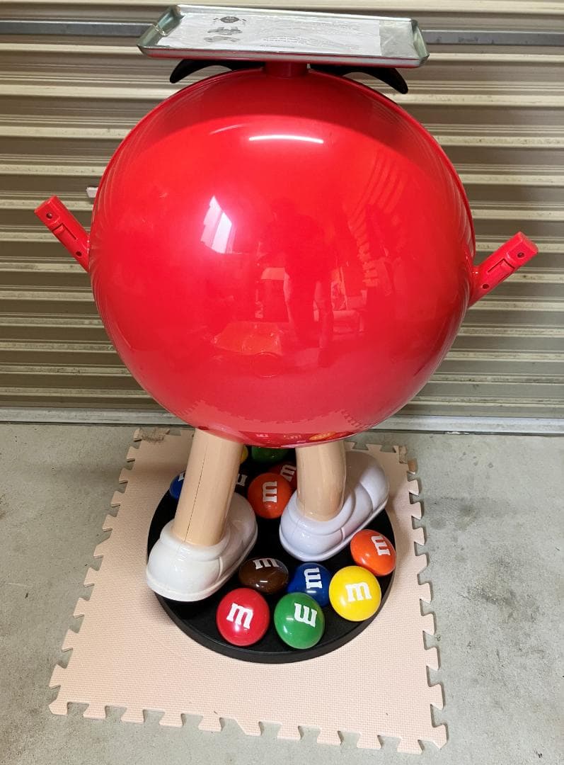 ②新品 レア m&m's エムアンドエムズ ディスプレイ レッド 店舗用 什器