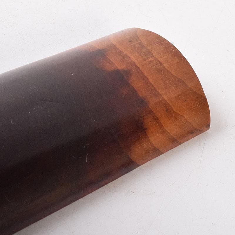 煎茶道具　松月流　渡辺宗敬作　老松茶合　共箱　C　R8279