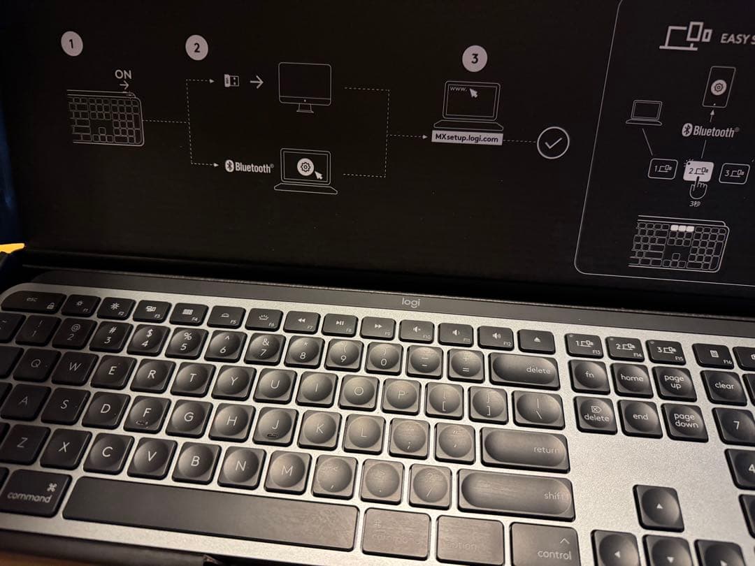 Logitech mx keys for Mac iPad os 対応　無線