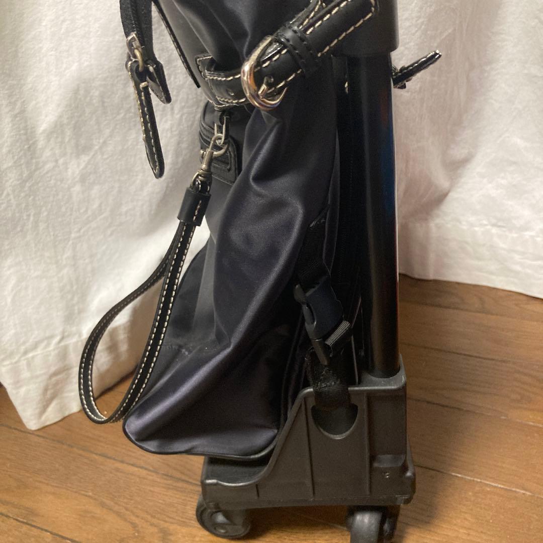 swany スワニー　キャリーバッグ　walking bag 黒　ステッチ