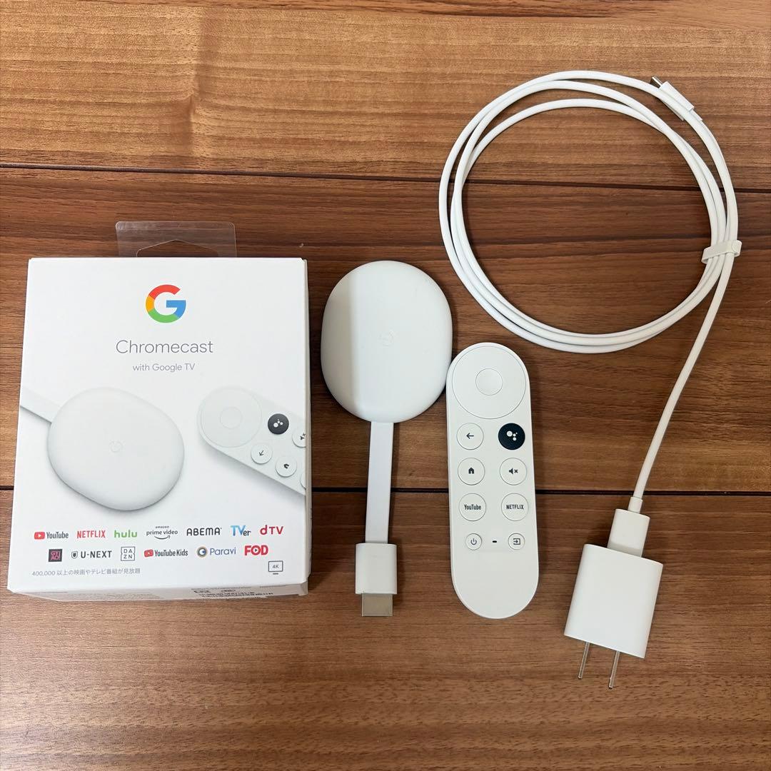 クロームキャスト google Chromecast 4k HDR対応 ホワイト