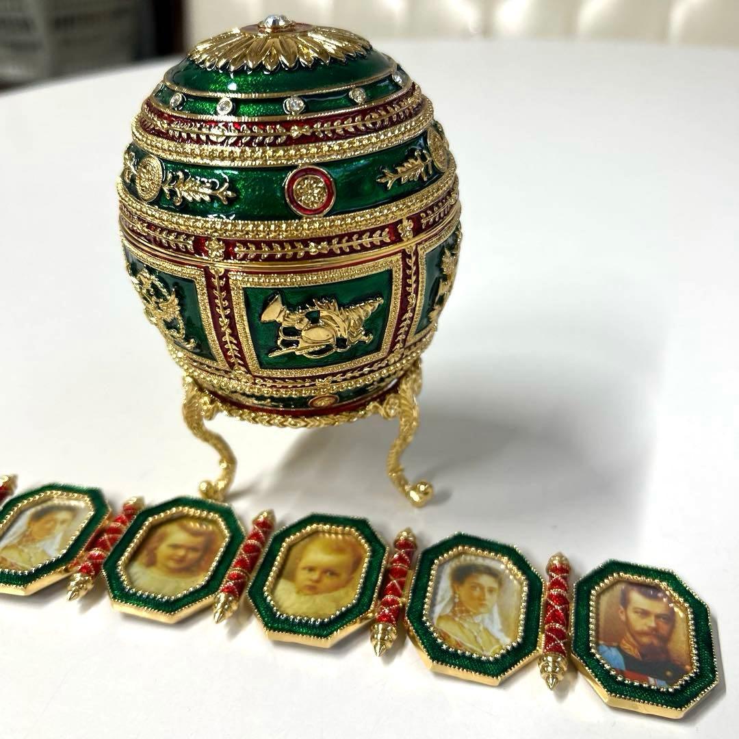 新品❣️高価美術品　インペリアル　イースターエッグ　ファベルジェの卵　ナポレオン