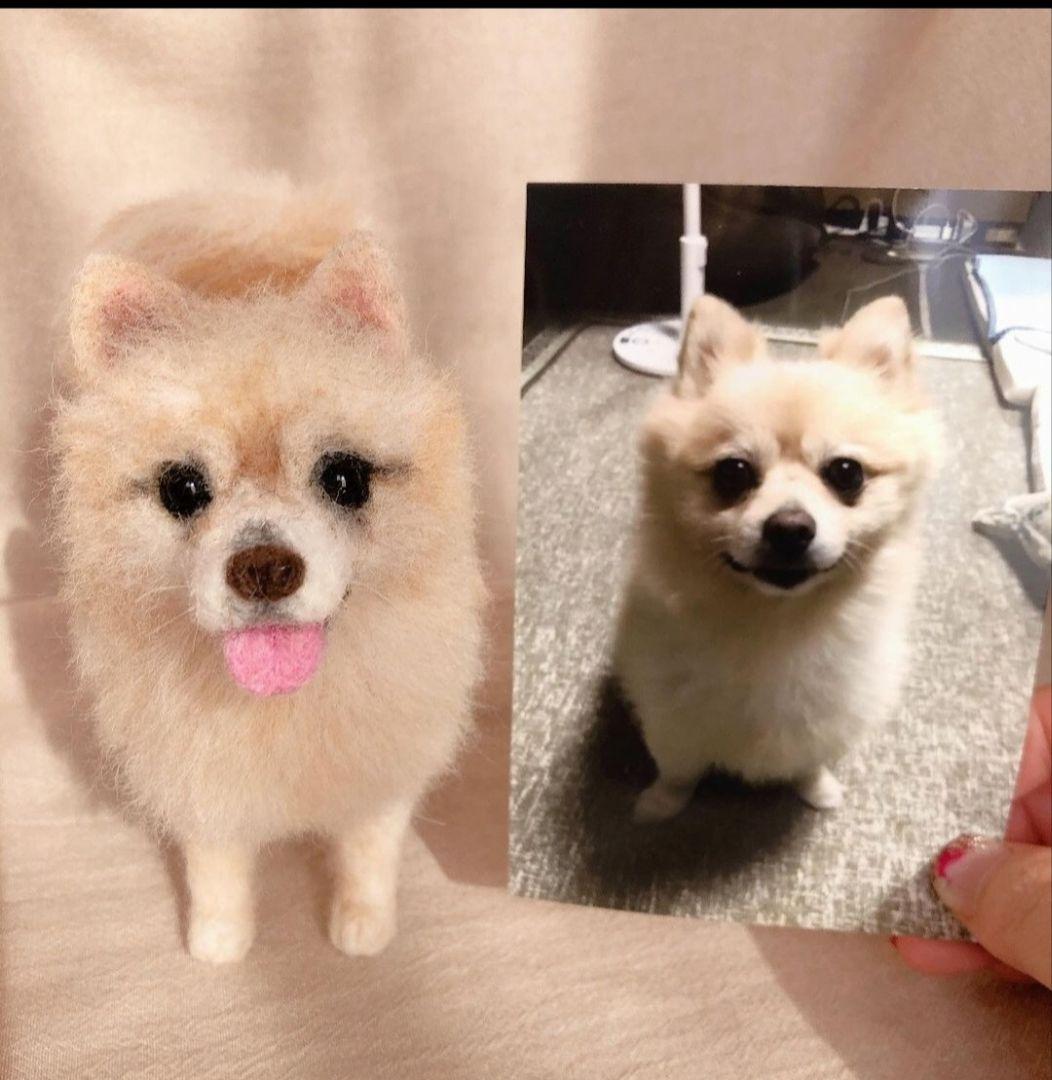 羊毛フェルト 犬 オーダー ペットロス 愛犬 そっくり Мサイズ