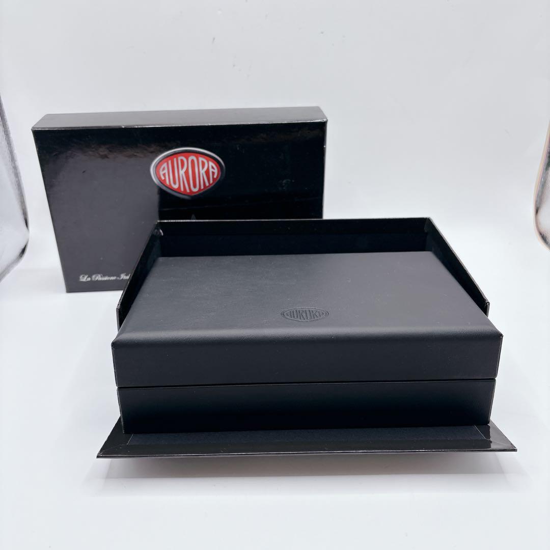 【極美品・未使用級】アウロラ 万年筆 オプティマ ブルーCT 14K F細字