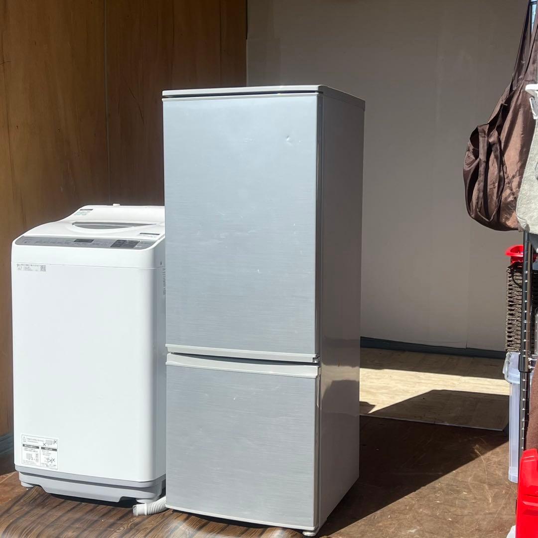 配送設置無料　SHARP 冷蔵庫167L洗濯機5.5kgセット大容量乾燥機能付き
