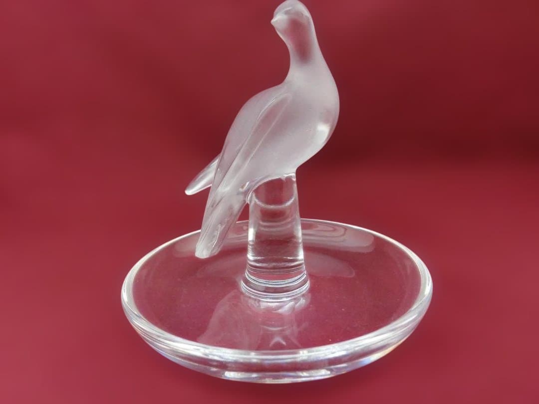『LALIQUE』ラリック・リングトレイ鳩
