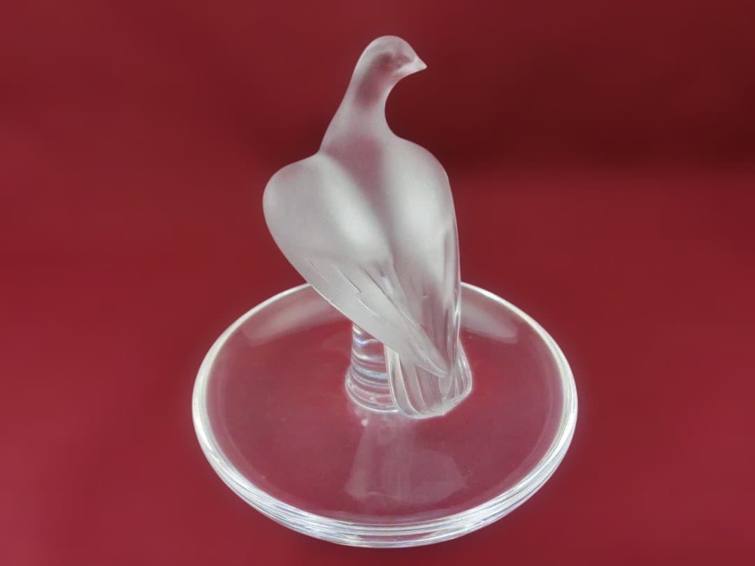 『LALIQUE』ラリック・リングトレイ鳩