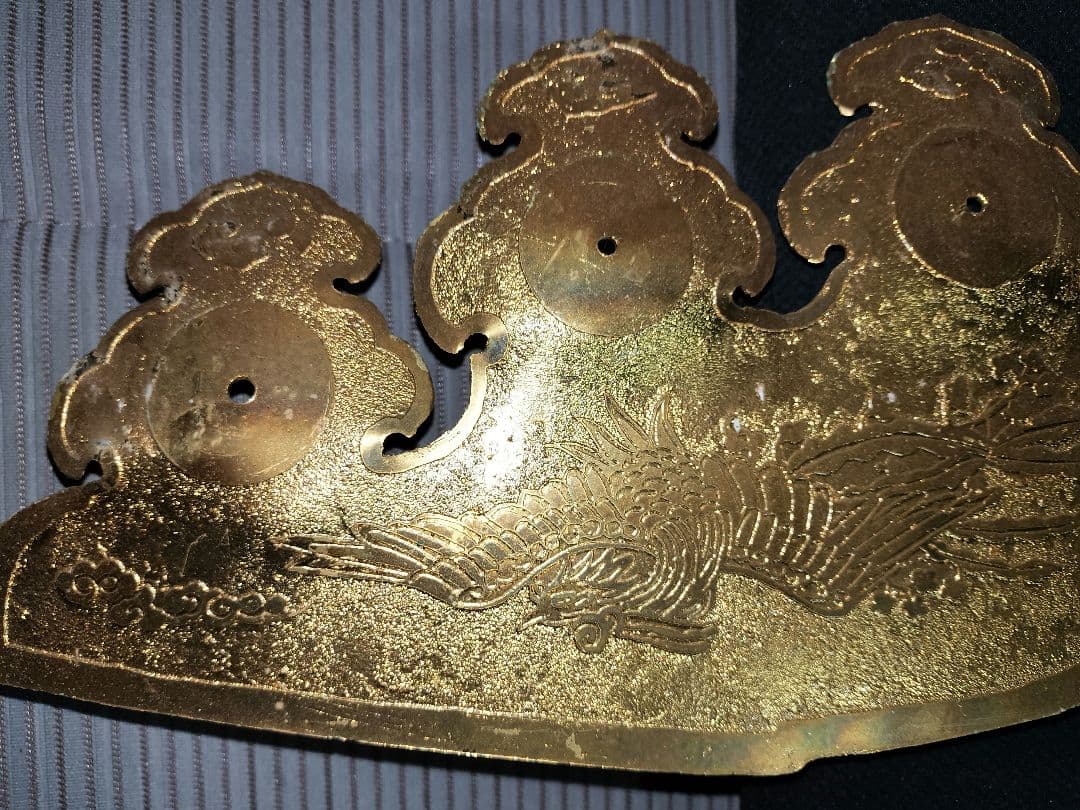 真鍮・金メッキ　【神輿部品】葺返し4枚