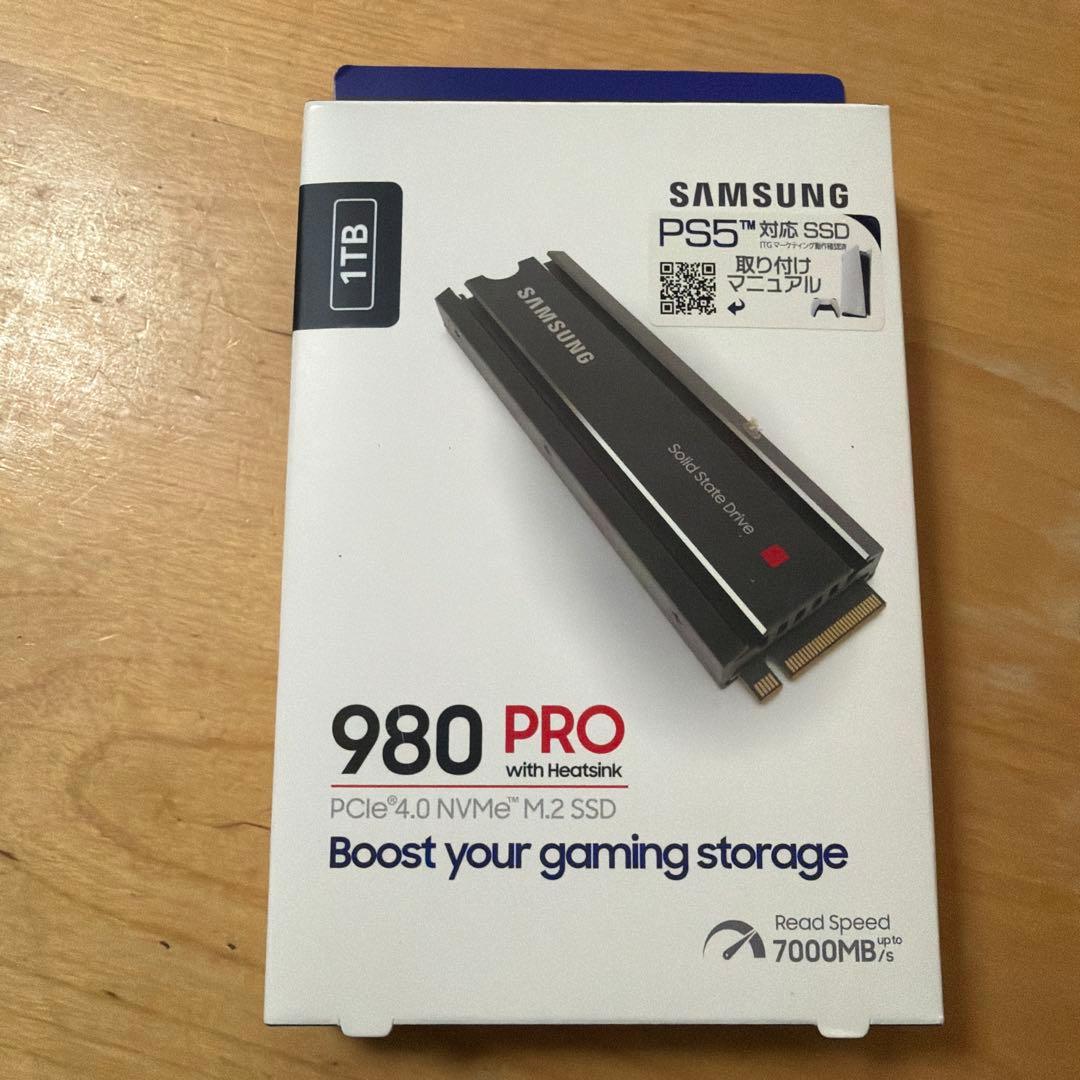 【新品未開封品】Samsung 980 PRO 1TB SSD ヒートシンク付
