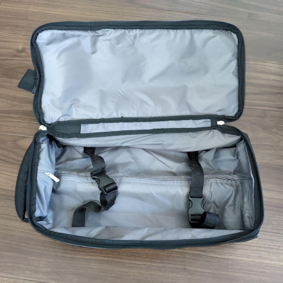 訳ありレスポートサック黒のキャリーカート型バッグ