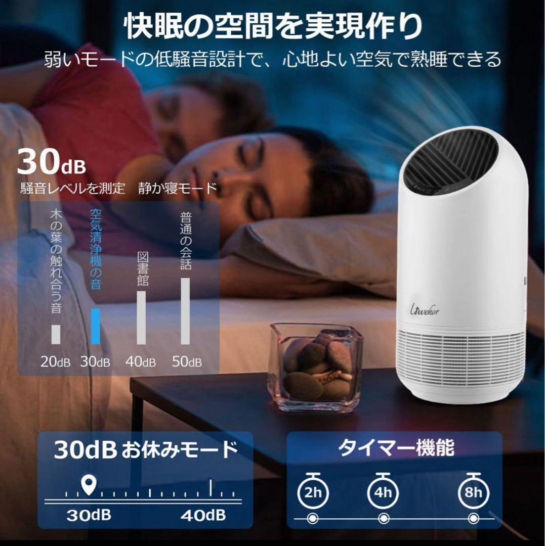 【大人気】空気清浄機 小型軽量 15畳 花粉対策 浄化 消臭 集埃 微細粒子除去