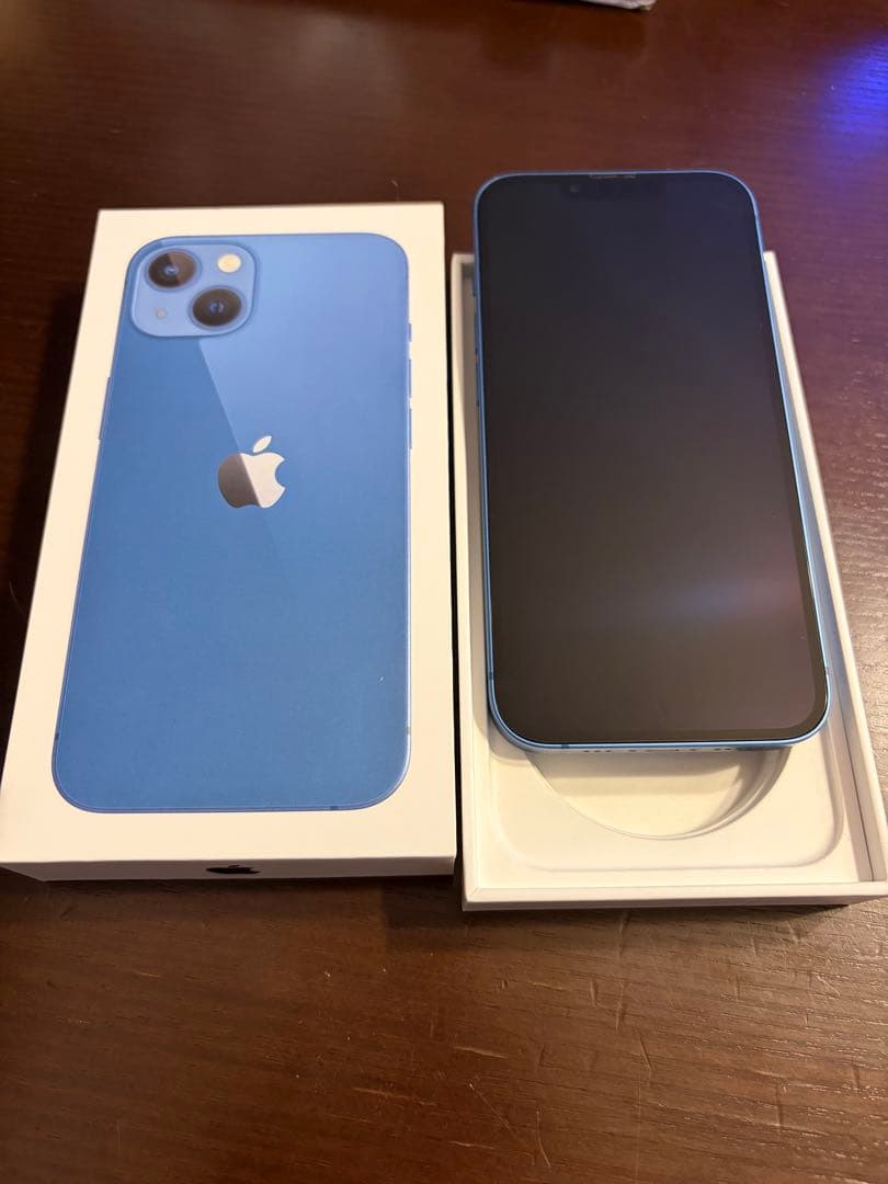 Apple iPhone 13 ブルー 本体箱付き