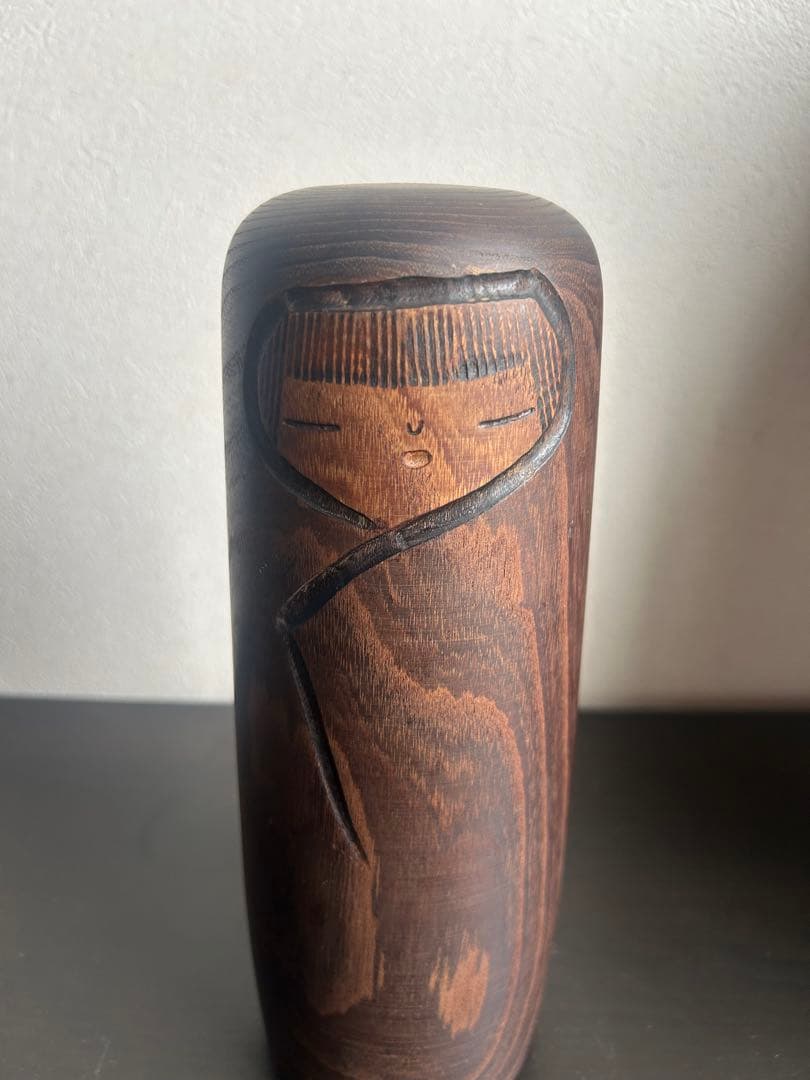 創作こけし　村上けん一作　kokeshi doll 木製